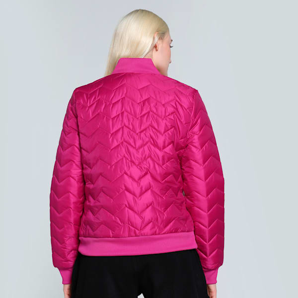 Women's Woven Bomber Jacket, Pinktastic, extralarge-IND