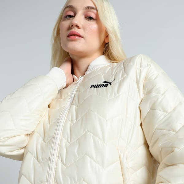 Women's Woven Bomber Jacket, Alpine Snow, extralarge-IND
