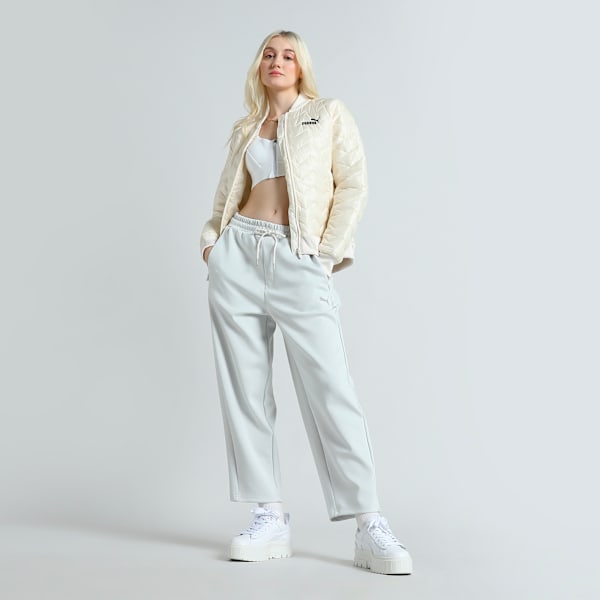 Women's Woven Bomber Jacket, Alpine Snow, extralarge-IND