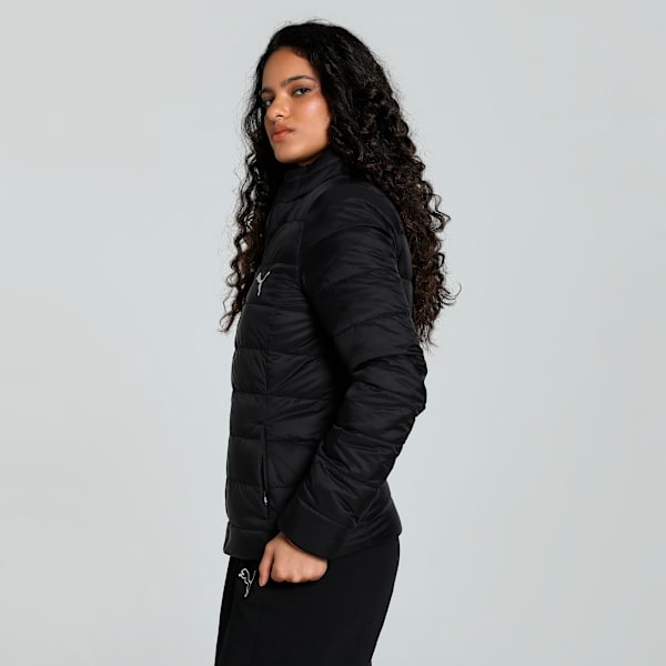Women's Slim Fit Reversible Padded Jacket, PUMA Black, extralarge-IND