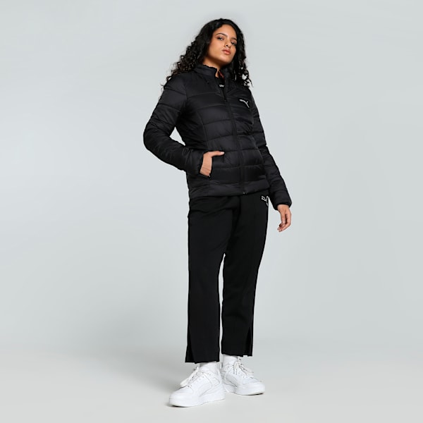 Women's Slim Fit Reversible Padded Jacket, PUMA Black, extralarge-IND