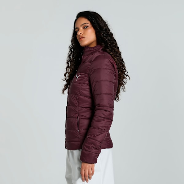 Women's Slim Fit Reversible Padded Jacket, Dark Jasper, extralarge-IND