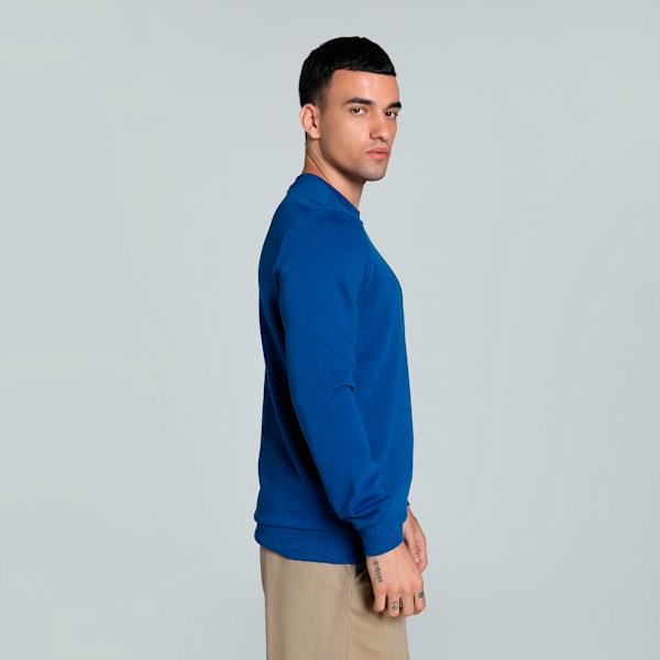 Men's Crew Neck Sweatshirt, Blazing Blue, extralarge-IND