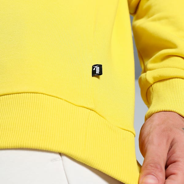 Men's Crew Neck Sweatshirt, Sun Ray Yellow, extralarge-IND
