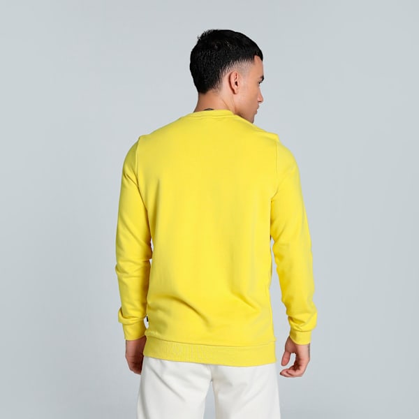 Men's Crew Neck Sweatshirt, Sun Ray Yellow, extralarge-IND