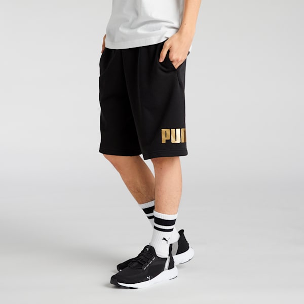 メンズ ESS ビッグ NO. 1 ロゴ ショーツ 10 I, PUMA Black-metallic, extralarge-JPN
