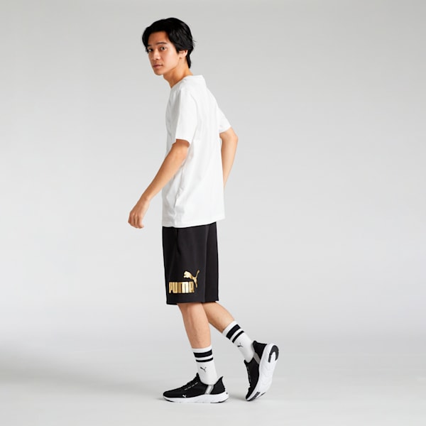 メンズ ESS ビッグ NO. 1 ロゴ ショーツ 10 I, PUMA Black-metallic, extralarge-JPN