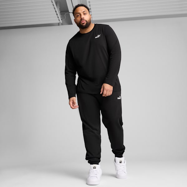 メンズ ESS NO. 1 ロゴ 長袖 Tシャツ, PUMA Black, extralarge-JPN