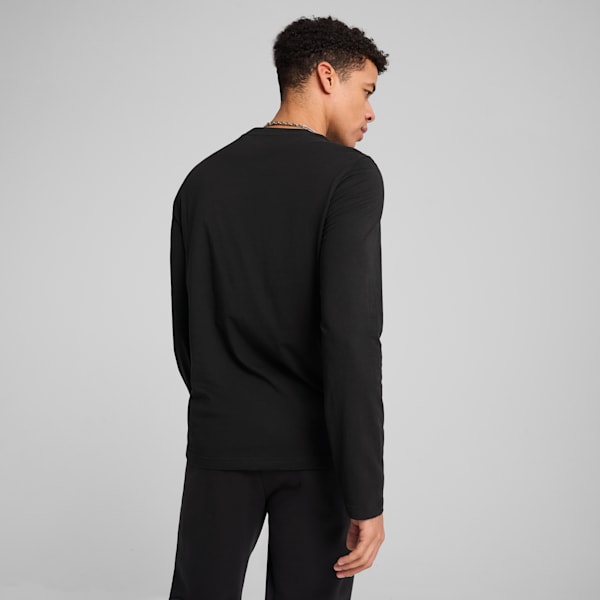 メンズ ESS NO. 1 ロゴ 長袖 Tシャツ, PUMA Black, extralarge-JPN