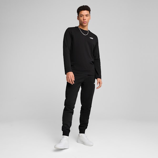 メンズ ESS NO. 1 ロゴ 長袖 Tシャツ, PUMA Black, extralarge-JPN