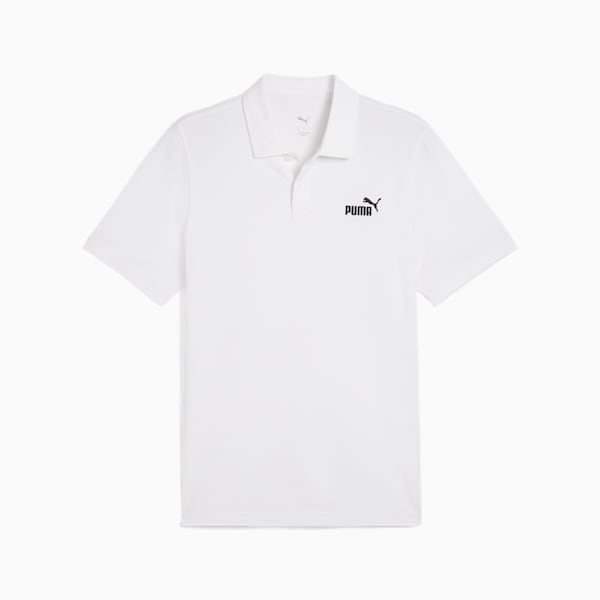 メンズ ESS NO. 1 ロゴ ピケ 半袖 ポロシャツ, PUMA White, extralarge-JPN
