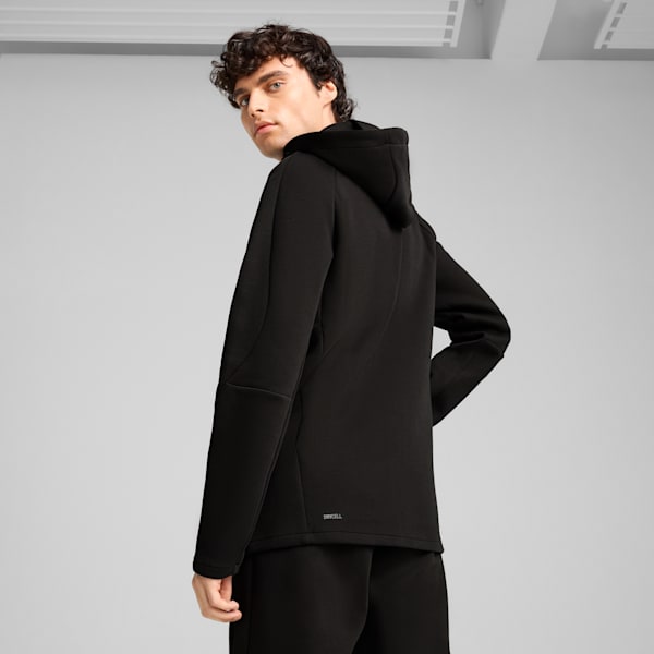 メンズ エヴォストライプ フルジップ フーディDK, PUMA Black, extralarge-JPN