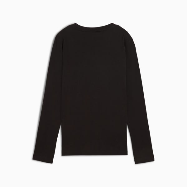 ウィメンズ ESS スモール NO. 1 ロゴ 長袖 Tシャツ, PUMA Black, extralarge-JPN