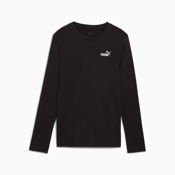 ウィメンズ ESS スモール NO. 1 ロゴ 長袖 Tシャツ, PUMA Black, extralarge-JPN