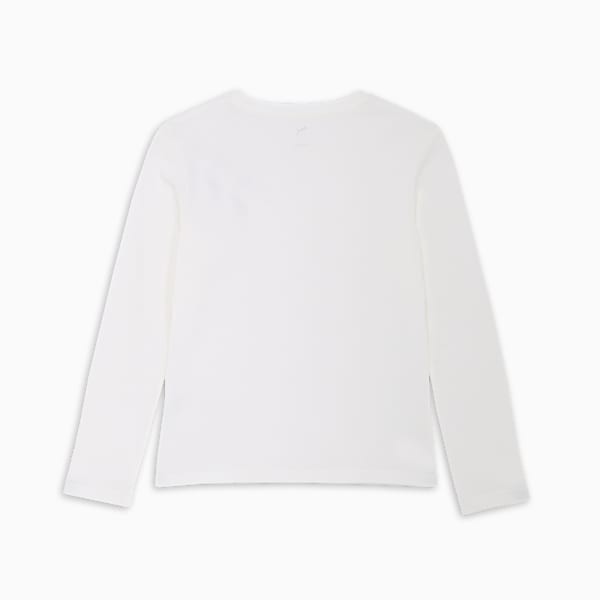 ウィメンズ ESS スモール NO. 1 ロゴ 長袖 Tシャツ, PUMA White, extralarge-JPN