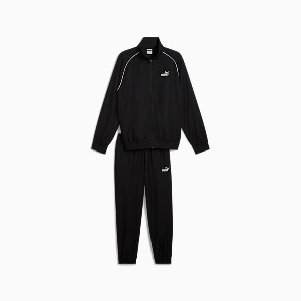 メンズ ウーブン パイピング トラックスーツ 上下セット, PUMA Black, extralarge-JPN