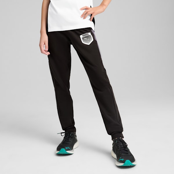 ボーイズ アクティブ スポーツ グラフィック パンツ 120-160cm, PUMA Black, extralarge-JPN