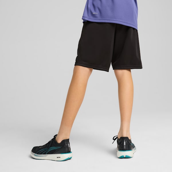 ボーイズ アクティブ スポーツ グラフィック ポリエステル ショーツ 120-160cm, PUMA Black, extralarge-JPN