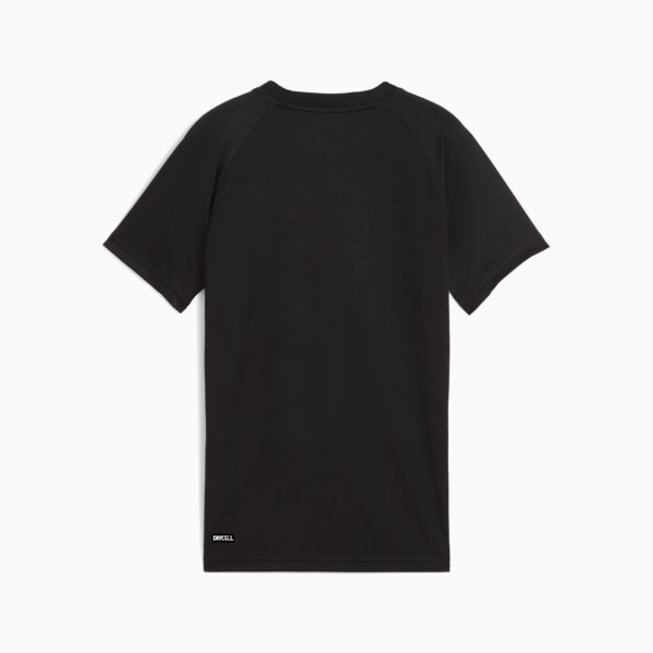 ボーイズ アクティブ スポーツ グラフィック ポリ 半袖 Tシャツ 120-160cm, PUMA Black, extralarge-JPN