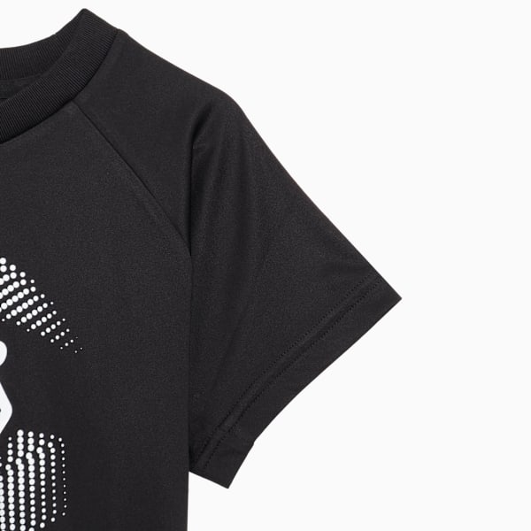 ボーイズ アクティブ スポーツ グラフィック ポリ 半袖 Tシャツ 120-160cm, PUMA Black, extralarge-JPN