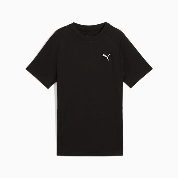ボーイズ エヴォストライプ 半袖 Tシャツ B 120-160cm, PUMA Black, extralarge-JPN