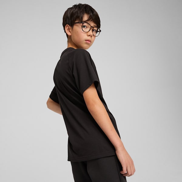 ボーイズ エヴォストライプ 半袖 Tシャツ B 120-160cm, PUMA Black, extralarge-JPN