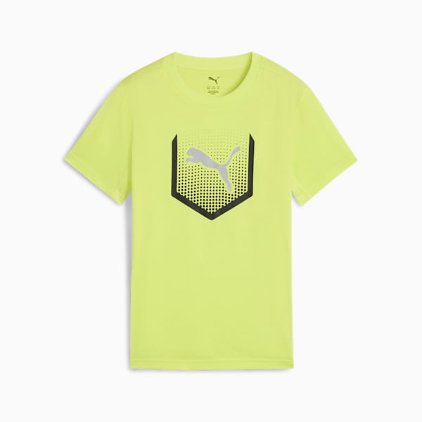 ボーイズ アクティブ スポーツ グラフィック 半袖 Tシャツ II B 120-160cm, Lemon Sherbert, extralarge-JPN