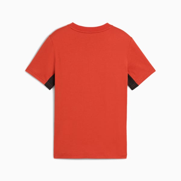 ボーイズ アクティブ スポーツ グラフィック 半袖 Tシャツ B 120-160cm, Red Fire, extralarge-JPN