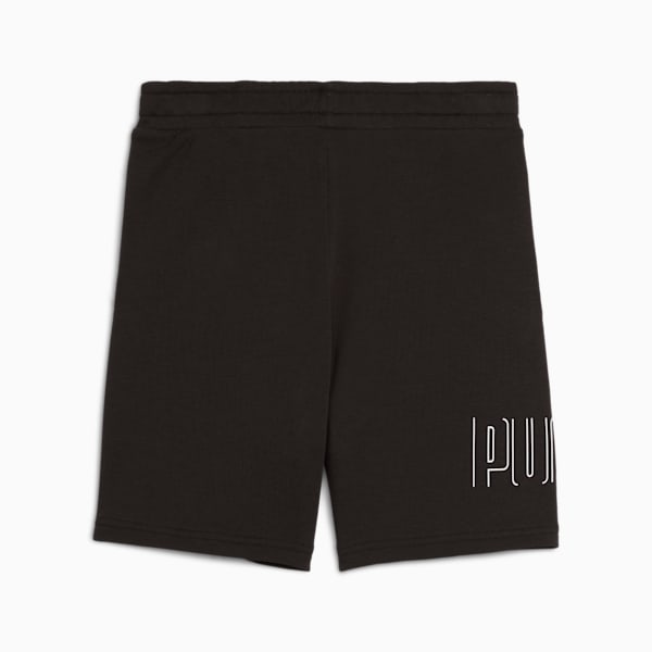 ボーイズ プーマ スポーツ グラフィック ショーツ トリコット 120-160cm, PUMA Black, extralarge-JPN