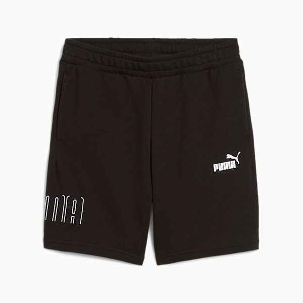 ボーイズ プーマ スポーツ グラフィック ショーツ トリコット 120-160cm, PUMA Black, extralarge-JPN