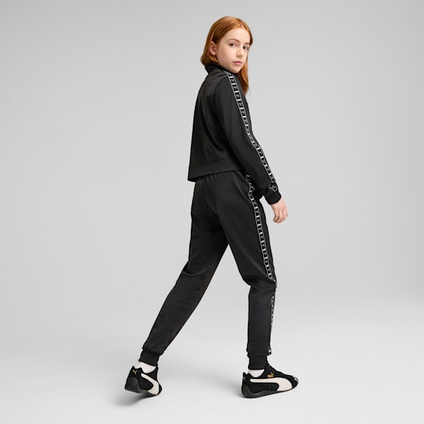 ガールズ ESS テープ ポリ スーツ G 上下セット 120-160cm, PUMA Black, extralarge-JPN