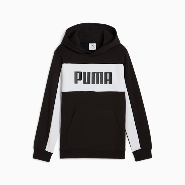 ボーイズ ESS ブロック フーディ TR B 120-160cm, PUMA Black, extralarge-JPN