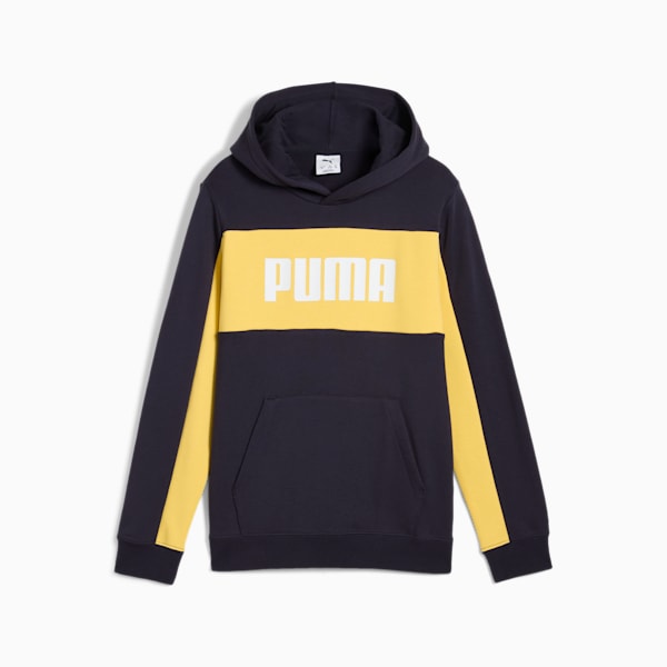 ボーイズ ESS ブロック フーディ TR B 120-160cm, New Navy, extralarge-JPN