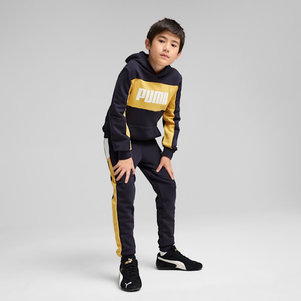 ボーイズ ESS ブロック フーディ TR B 120-160cm, New Navy, extralarge-JPN