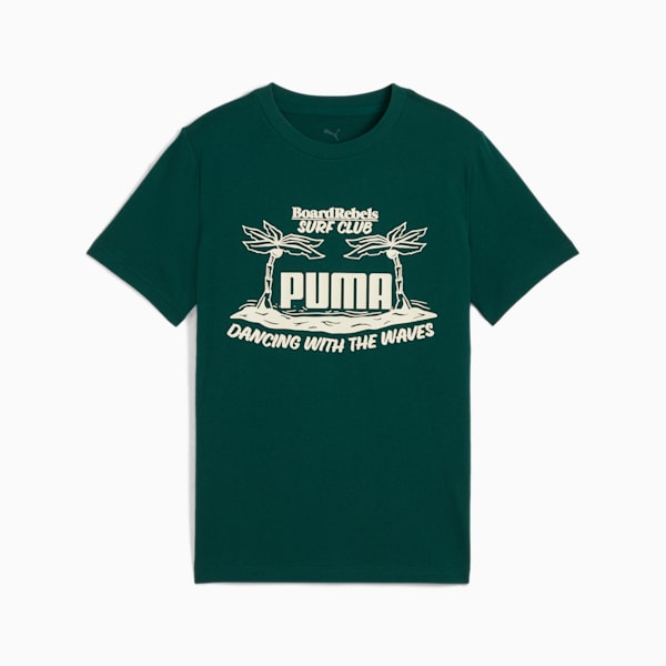 ボーイズ ミッド90S グラフィック 半袖 Tシャツ III B 120-160cm, Dark Myrtle, extralarge-JPN