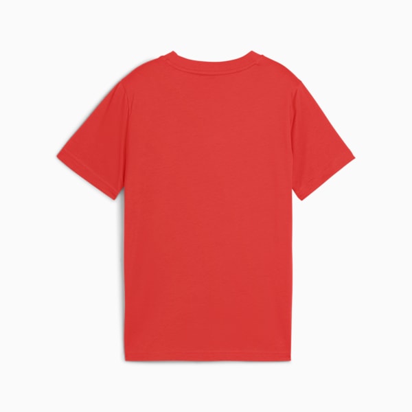 ボーイズ ESS ロゴ ラブ 半袖 Tシャツ B 120-160cm, Red Fire, extralarge-JPN