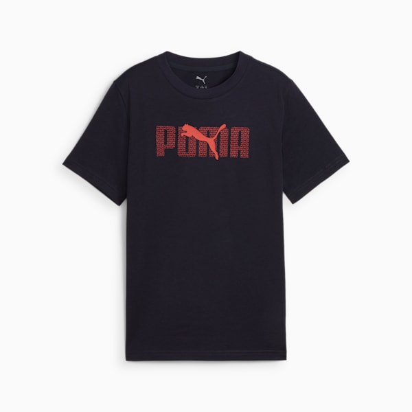 ボーイズ ESS ロゴ ラブ 半袖 Tシャツ B 120-160cm, New Navy, extralarge-JPN