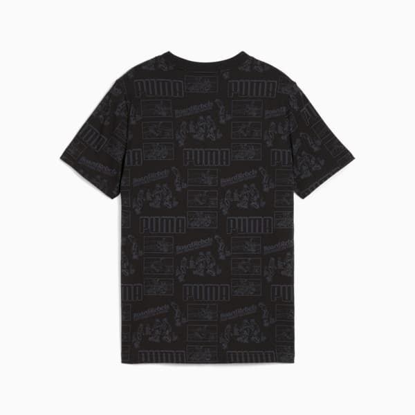 ボーイズ ミッド 90S AOP 半袖 Tシャツ 120-160cm, PUMA Black, extralarge-JPN