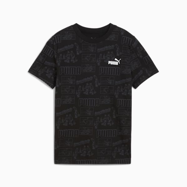 ボーイズ ミッド 90S AOP 半袖 Tシャツ 120-160cm, PUMA Black, extralarge-JPN