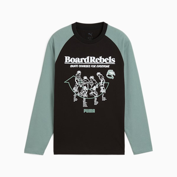ボーイズ ミッド90S 長袖 Tシャツ B 120-160cm, PUMA Black, extralarge-JPN