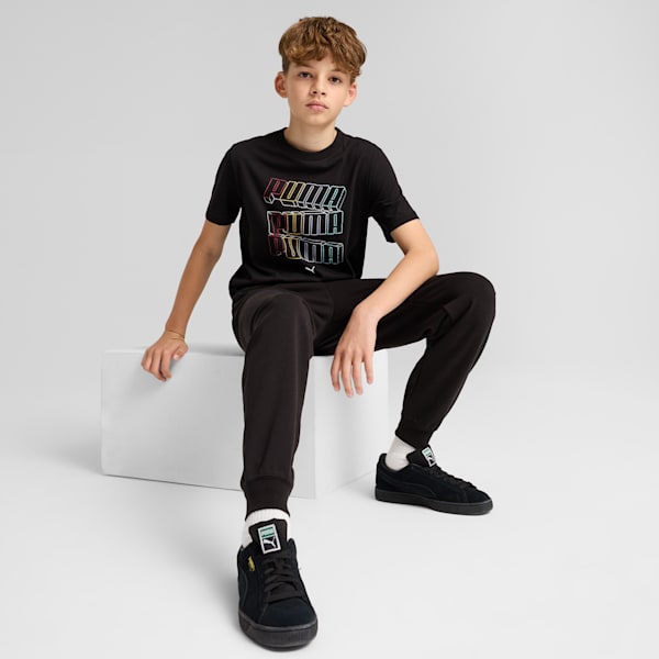 ボーイズ ESS ロゴ ラブ HOG 半袖 Tシャツ B 120-160cm, PUMA Black, extralarge-JPN