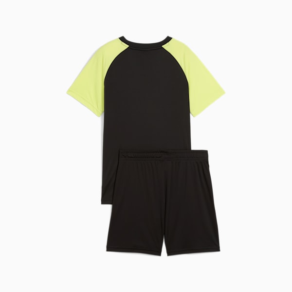 ボーイズ ESS NO. 1 ロゴ ポリ 半袖 Tシャツ & ショーツ 120-160cm, PUMA Black, extralarge-JPN