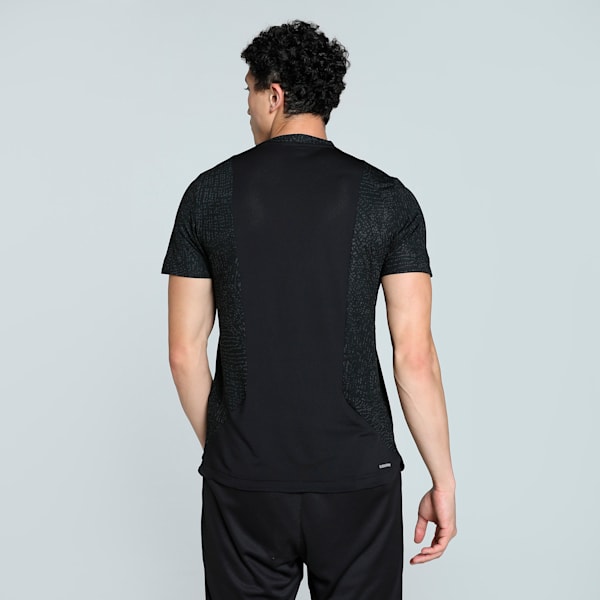 M Studio Cloudspun Printed Men's Training Tee, PUMA Black, extralarge-IND