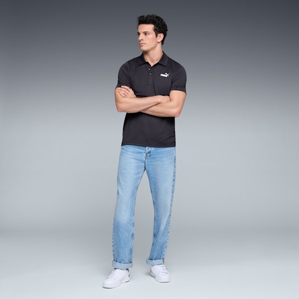 Essentials All In Men's Polo Shirt, PUMA Black, extralarge