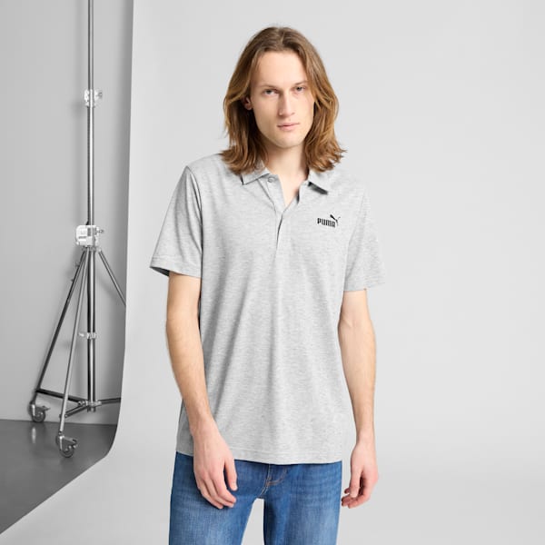 Essentials All In Men's Polo Shirt, Light Gray Heather, extralarge