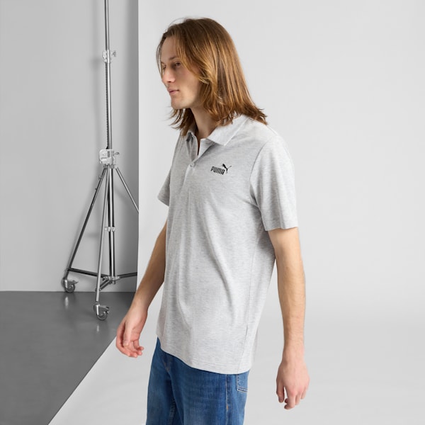 Essentials All In Men's Polo Shirt, Light Gray Heather, extralarge