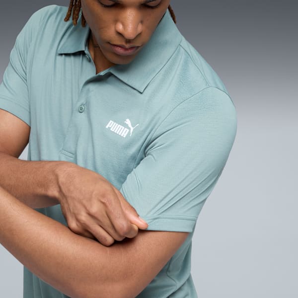 Essentials All In Men's Polo Shirt, Green Moon, extralarge