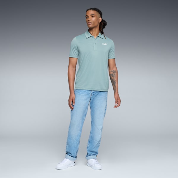 Essentials All In Men's Polo Shirt, Green Moon, extralarge