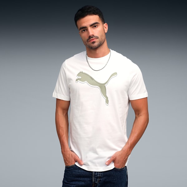 Men’s Cotton Graphic Printed T-shirt, PUMA White, extralarge-IND