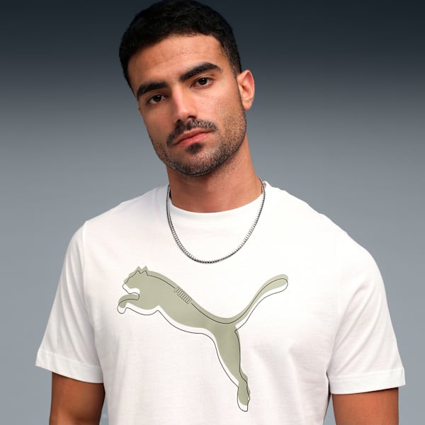 Men’s Cotton Graphic Printed T-shirt, PUMA White, extralarge-IND